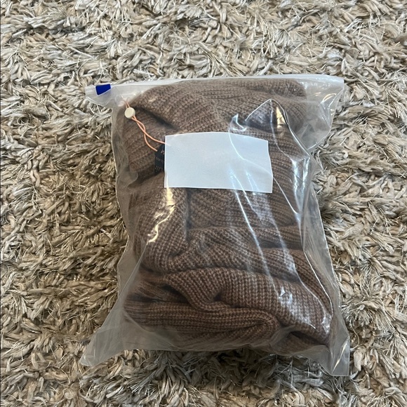 Quince Mongolian Cashmere Fisherman Crewneck Sweater - Teak - Picture 8 of 8